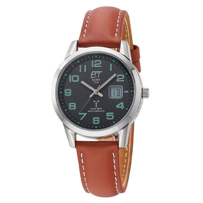 ETT Eco Tech Time Orologio Da Donna Solar Radio - Cassa Acciaio, Cinturino Milanese, Lancetta Secondi Rossa - Impermeabile 5 Bar