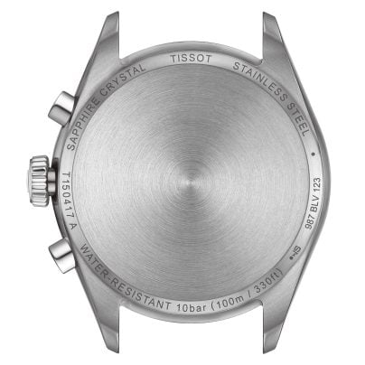 Tissot PR 100 Chronograph Blue Dial Silver Steel Strap Watch for Men - T150.417.11.041.00