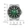 Citizen AW1811-82X Eco-Drive Solar Men's Watch Steel/Green Image 4