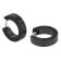 Boccia 0510-16 Titanium Women's Hoop Earrings Black 1