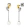 Boccia 05087-02 Women's Drop Earrings Titanium Two Tone with Pearl 1