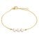 Boccia 03072-02 Women's Bracelet Gold Plated Titanium with 3 Pearls 1