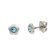 Boccia 05094-03 Titan-Ohrringe für Kinder Blume Türkis 1