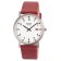 Boccia 3662-02 Men's Wristwatch Titanium with Red Leather Strap Image 1