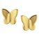 Boccia 05076-02 Children's Stud Earrings Titanium Butterfly Gold Tone Image 1