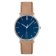 Junghans 047/4255.00 Damen-Armbanduhr Form Beige/Blau Bild 1