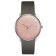 Junghans 47/4555.02 max bill Damenuhr mit Lederband Grau/Rosa 1