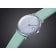 Junghans 47/4554.02 max bill Damenuhr mit Lederband Hellgrün/Hellblau 4
