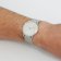 Junghans 041/4463.48 max bill Quarz Armbanduhr mit Milanaiseband Bild 4