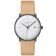 Junghans 027/4000.04 max bill Automatic Watch with Beige Leather Strap Image 1