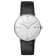 Junghans 047/4251.02 max bill Ladies Watch Sapphire Crystal Black Leather Strap Image 1