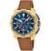 Festina F20728/1 Herren-Chronograph mit Lederband Goldfarben/Blau 1