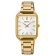 Seiko SWR078P1 Damenuhr Rechteckig Goldfarben 1