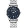 Jacques Lemans 1-2193H Men's Wristwatch London Quartz Steel/Dark Blue 1