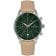 Jacques Lemans 1-2163D Men's Watch Chronograph London Beige/Green Image 1