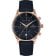 Jacques Lemans 1-2163F Men's Watch Chronograph London Blue/Rose Gold Tone Image 1