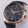 Jacques Lemans 1-2163F Men's Watch Chronograph London Blue/Rose Gold Tone Image 2