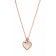 Fossil JF03694791 Women's Necklace I Heart You Stainless Steel Rose Image 1