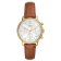 Fossil ES5278 Women's Watch Neutra Chronograph Brown/Gold Tone Image 1