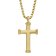 Fossil JF04701710 Unisex Necklace Cross Gold Tone Image 1