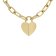 Fossil JF04656710 Women's Necklace Heart Gold Tone Image 1