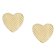 Fossil JF04654710 Women's Stud Earrings Heart Gold Tone Image 1