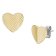 Fossil JF04654710 Women's Stud Earrings Heart Gold Tone Image 2