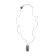 Diesel DX1348040 Men's Curb Chain Necklace with Dog Tag Pendant Image 2