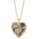 Viventy 783242 Ladies' Necklace Heart with Marguerite / Cornflower Gold Plated Image 2