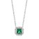 Viventy 784272 Ladies' Necklace Silver 925 with a Green Stone Image 1