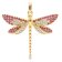 Viventy 787072 Women's Necklace Dragonfly Gold Tone Image 2