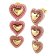 Guess JUBE05002JWYGPK Women's Drop Earrings Heart Gold Tone 1