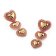 Guess JUBE05002JWYGPK Women's Drop Earrings Heart Gold Tone 2
