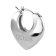 Guess JUBE05207JWRH Women's Hoop Earrings Crystal Heart 3
