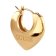 Guess JUBE05207JWYG Damen-Ohrringe Creolen Kristall-Herz Goldfarben 3