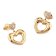 Guess JUBE05209JWYG Women's Earrings Heart Pave Gold Tone 1