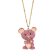 Guess JUBN05139JWYGFC Damen-Kette Teddybär Goldfarben Rot 2