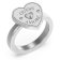 Guess JUBR05059JWRH Damenring Siegel Herz 1