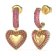 Guess JUBE05010JWYGPK Damen-Ohrringe Ohrhänger Herz Pavée Goldfarben 1
