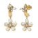 Guess JUBE05105JWYG Women's Hoop Earrings Lily Flower J Gold Tone 1