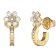 Guess JUBE05110JWYG Damen-Ohrringe Lily Flower Mini Hoops Goldfarben 1