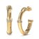Guess JUBE05160JWYG Damen-Ohrringe Creolen Bambus Goldfarben 1