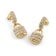 Guess JUBE05407JWYGT/U Women's Dangle Earrings Pave Padlock Gold Tone 1