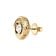 Guess JUBE05380JWYGT/U Damen-Ohrringe Ohrstecker Coin Pave Goldfarben 3
