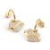 Guess JUBE05477JWYGT/U Women's Hoop Earrings Heart Gold Tone 1