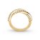 Guess JUBR05384JWYGWH Women's Ring Enamel Twisted White/Gold 3