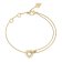 Guess JUBB05534JWYGS Women's Bracelet Crystals Heart Gold Tone S 1