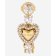 Guess JUBE06004JWYGT/U Women's Hoop Earrings Pavé Heart Crystals Gold Tone 2