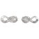 Guess JUBE03262JWRHT Women's Stud Earrings Silver Tone Infinity Image 1