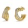 Guess JUBE04066JWYGT Women's Hoop Earrings Perfect Links Mini Gold Tone Image 1
